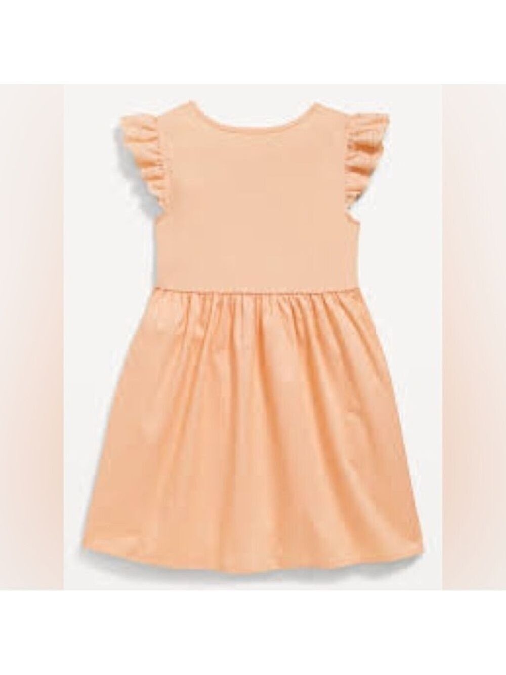 Old Navy Flutter-Sleeve Ribbed Top Fit and Flare Dress for Toddler Girls